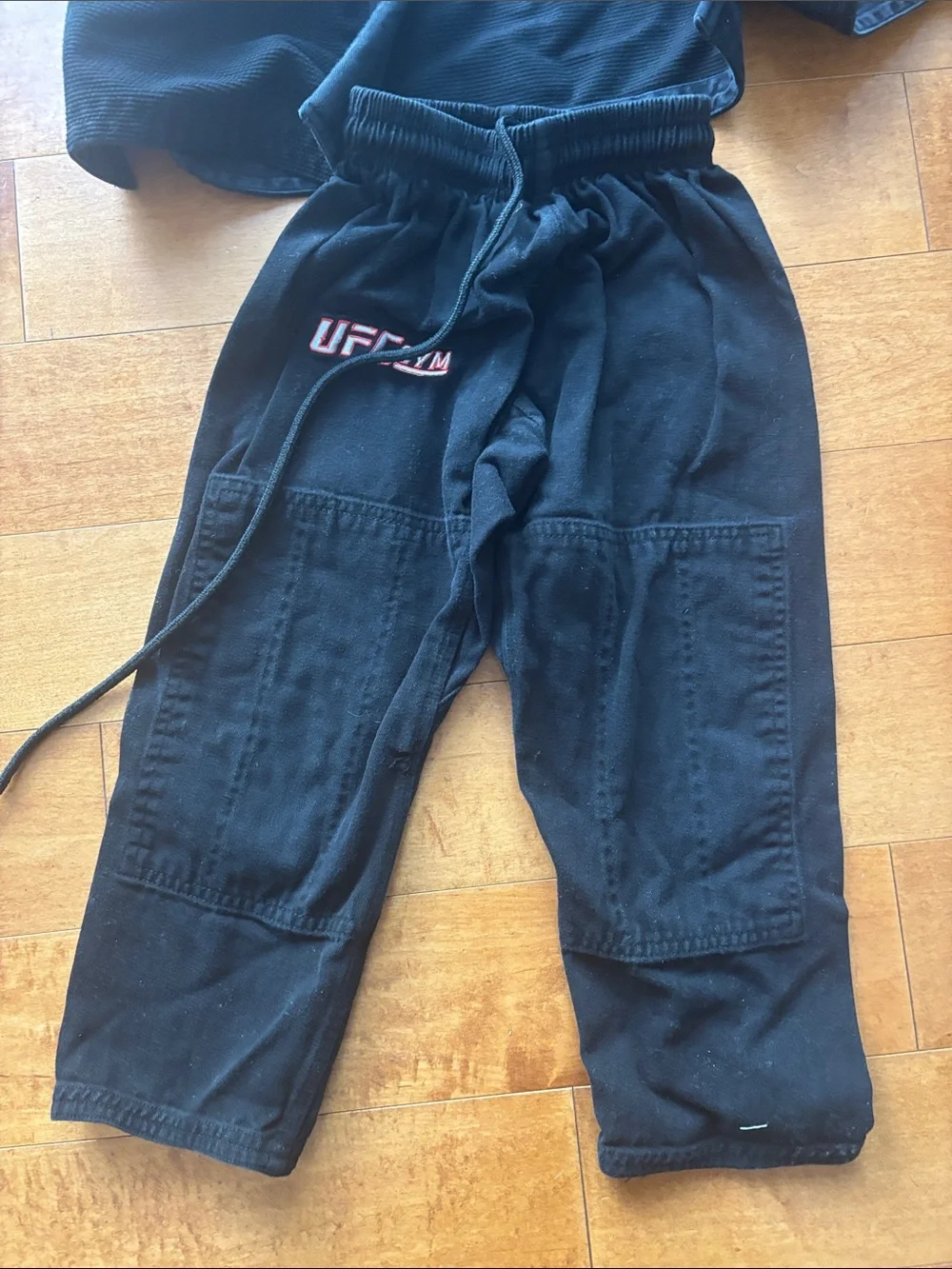 UFC Black Brazilian Jiu-Jitsu Gi with White Logos